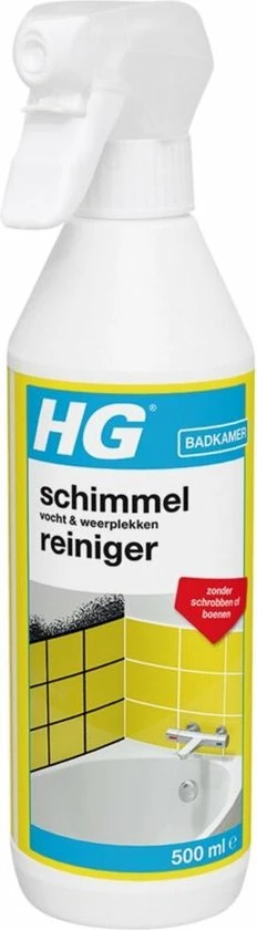 HG Schimmelreiniger - 500ml - De NR 1 Schimmelverwijderaar - Vernietigt De Hardnekkigste Schimmel - Geschikt Voor De Badkamer, Tegel-, Siliconenvoegen, Stucwerk 4 HG Schimmelreiniger - 500ml - De NR 1 Schimmelverwijderaar - Vernietigt De Hardnekkigste Schimmel - Geschikt Voor De Badkamer, Tegel-, Siliconenvoegen, Stucwerk - Afbeelding 4