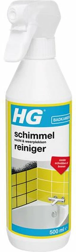 HG Schimmelreiniger - 500ml - De NR 1 Schimmelverwijderaar - Vernietigt De Hardnekkigste Schimmel - Geschikt Voor De Badkamer, Tegel-, Siliconenvoegen, Stucwerk 6 HG Schimmelreiniger - 500ml - De NR 1 Schimmelverwijderaar - Vernietigt De Hardnekkigste Schimmel - Geschikt Voor De Badkamer, Tegel-, Siliconenvoegen, Stucwerk - Afbeelding 6