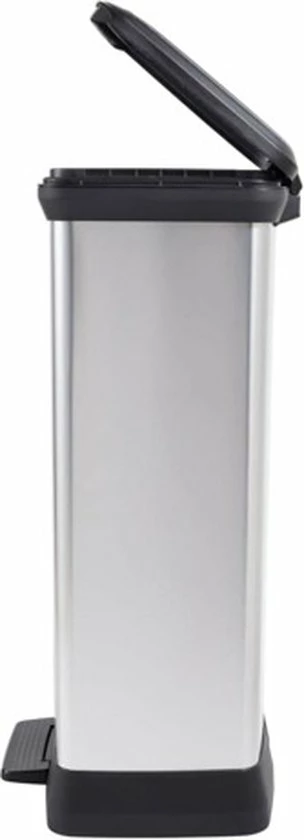 Curver Decobin Prullenbak - Rechthoekig - 50L - Metallic - Recycled Kunststof 11 Curver Decobin Prullenbak - Rechthoekig - 50L - Metallic - Recycled Kunststof - Afbeelding 11