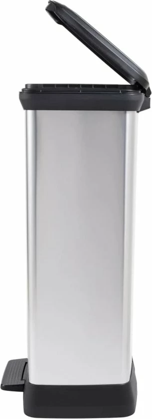 Curver Decobin Prullenbak - Rechthoekig - 50L - Metallic - Recycled Kunststof 13 Curver Decobin Prullenbak - Rechthoekig - 50L - Metallic - Recycled Kunststof - Afbeelding 13