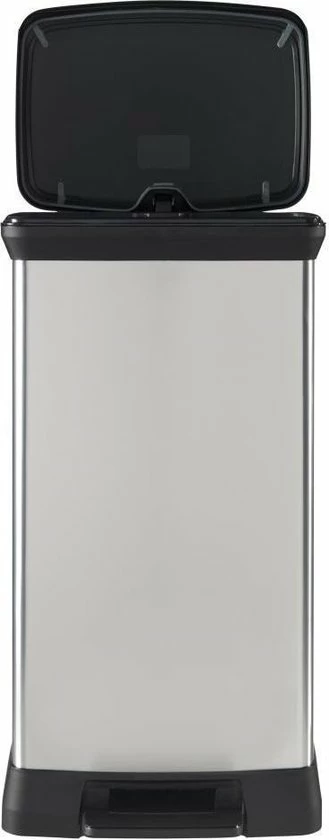 Curver Decobin Prullenbak - Rechthoekig - 50L - Metallic - Recycled Kunststof 9 Curver Decobin Prullenbak - Rechthoekig - 50L - Metallic - Recycled Kunststof - Afbeelding 9