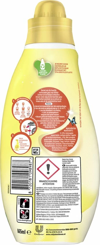 Robijn Perfect Match Zwitsal Wasmiddel En Wasverzachter Pakket - 5 Stuks - Voordeelverpakking 4 Robijn Perfect Match Zwitsal Wasmiddel En Wasverzachter Pakket - 5 Stuks - Voordeelverpakking - Afbeelding 4