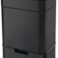 FlinQ Pure Sensor Prullenbak - Zwart - UV-licht - Fotokatalyse Reiniging - Geen Geuren & Bacteriën