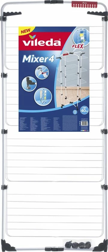 Vileda Mixer 4 Droogtoren - 40 M Drooglengte 7 Vileda Mixer 4 Droogtoren - 40 M Drooglengte - Afbeelding 7