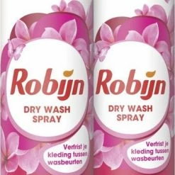 Robijn Pink Sensation Dry Wash Spray - 2 X 200 Ml - Voordeelverpakking