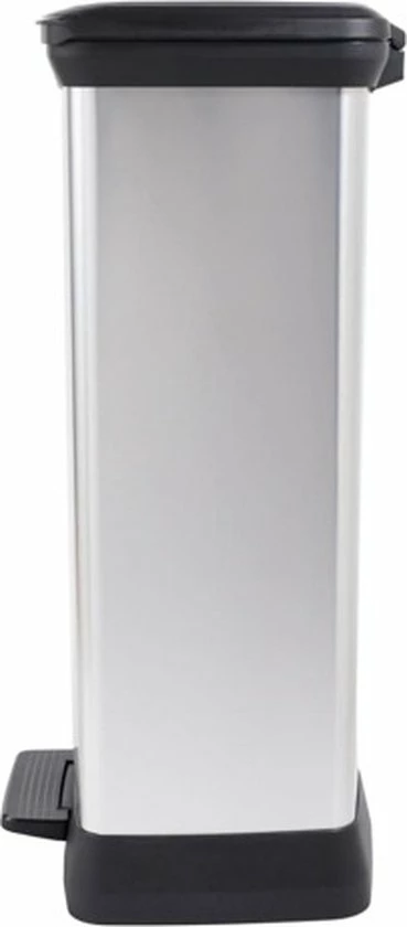 Curver Decobin Prullenbak - Rechthoekig - 50L - Metallic - Recycled Kunststof 12 Curver Decobin Prullenbak - Rechthoekig - 50L - Metallic - Recycled Kunststof - Afbeelding 12