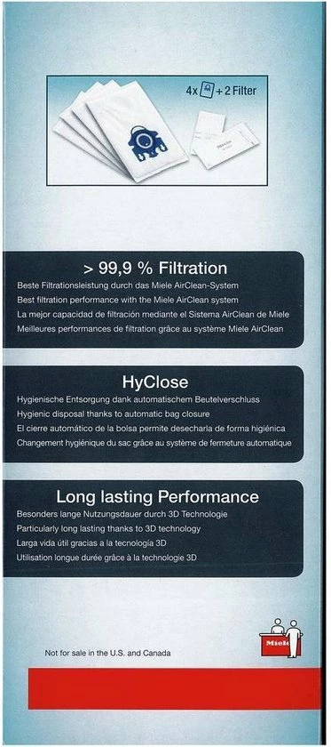 Miele HyClean 3D Efficiency GN - Stofzuigerzakken - 4 Stuks 5 Miele HyClean 3D Efficiency GN - Stofzuigerzakken - 4 Stuks - Afbeelding 5