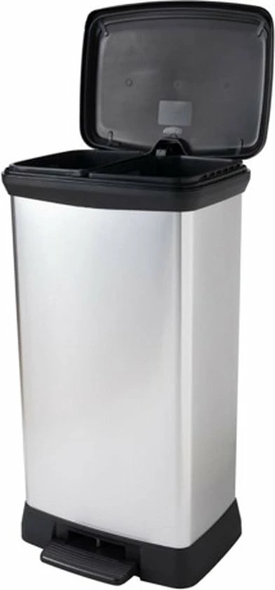 Curver Decobin Prullenbak - Rechthoekig - 50L - Metallic - Recycled Kunststof 10 Curver Decobin Prullenbak - Rechthoekig - 50L - Metallic - Recycled Kunststof - Afbeelding 10