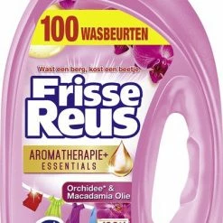 Frisse Reus Orchidee Macadamia Gel Vloeibaar Wasmiddel - Gekleurde Was - Voordeelverpakking - 100 Wasbeurten