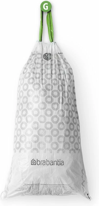Brabantia PerfectFit Vuilniszakken - 23/30 L - Code G - 40 Stuks 6 Brabantia PerfectFit Vuilniszakken - 23/30 L - Code G - 40 Stuks - Afbeelding 6