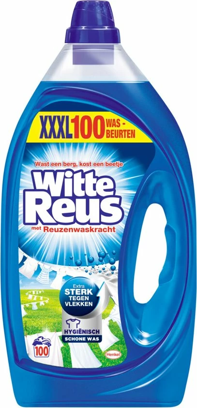 Witte Reus Gel Wasmiddel- Kwartaalverpakking - 100 Wasbeurten 5 Witte Reus Gel Wasmiddel- Kwartaalverpakking - 100 Wasbeurten - Afbeelding 5