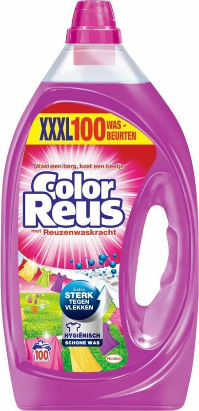 Color Reus Gel Vloeibaar Wasmiddel - Gekleurde Was - Voordeelverpakking - 100 Wasbeurten 13 Color Reus Gel Vloeibaar Wasmiddel - Gekleurde Was - Voordeelverpakking - 100 Wasbeurten - Afbeelding 13