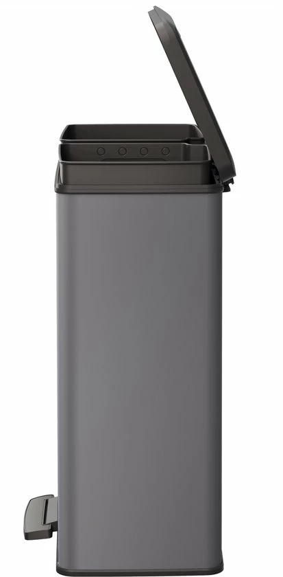 Curver Deco Bin Duo Prullenbak - 26L+26L - Afvalscheiding - Rechthoekig - Lichtgrijs 8 Curver Deco Bin Duo Prullenbak - 26L+26L - Afvalscheiding - Rechthoekig - Lichtgrijs - Afbeelding 8