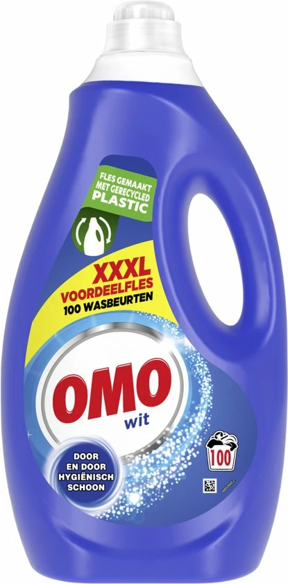 Omo Vloeibaar Wasmiddel Wit - 100 Wasbeurten - Grootverpakking 3 Omo Vloeibaar Wasmiddel Wit - 100 Wasbeurten - Grootverpakking - Afbeelding 3