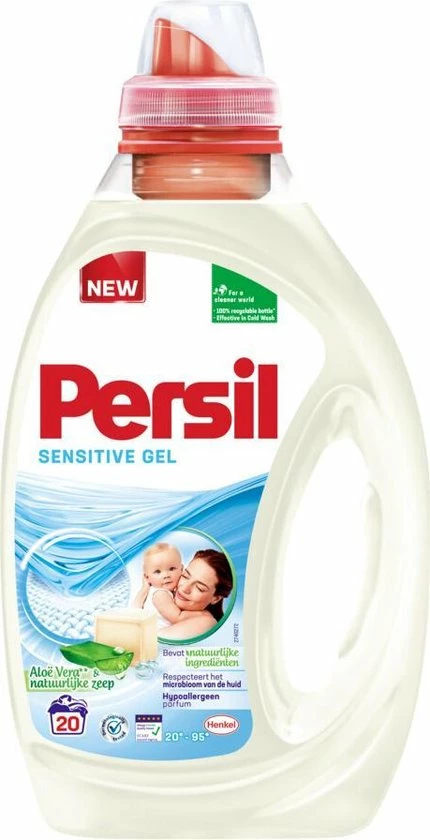 Persil Sensitive Gel - Vloeibaar Wasmiddel - Baby En Gevoelige Huid - Voordeelverpakking - 6 X 20 Wasbeurten 10 Persil Sensitive Gel - Vloeibaar Wasmiddel - Baby En Gevoelige Huid - Voordeelverpakking - 6 X 20 Wasbeurten - Afbeelding 10
