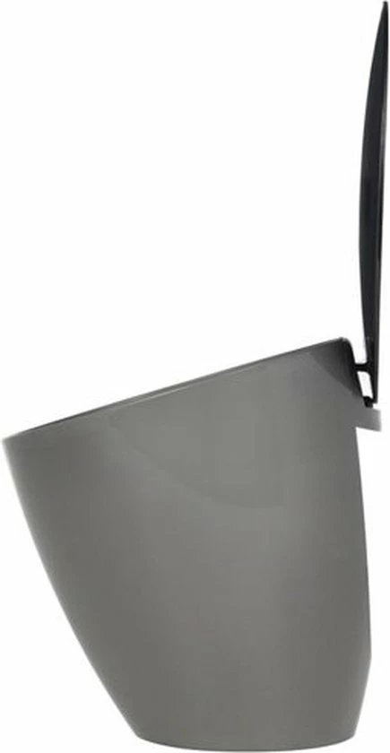 Mepal – Afvalbakje Calypso – Afvalbakje Voor Op Het Aanrecht - 2.2 Liter – Titanium – Grote Vulopening – Gemakkelijk Te Reinigen 3 Mepal – Afvalbakje Calypso – Afvalbakje Voor Op Het Aanrecht - 2.2 Liter – Titanium – Grote Vulopening – Gemakkelijk Te Reinigen - Afbeelding 3