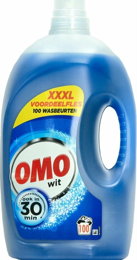 Omo Vloeibaar Wasmiddel Wit - 100 Wasbeurten - Grootverpakking 1 Omo Vloeibaar Wasmiddel Wit - 100 Wasbeurten - Grootverpakking