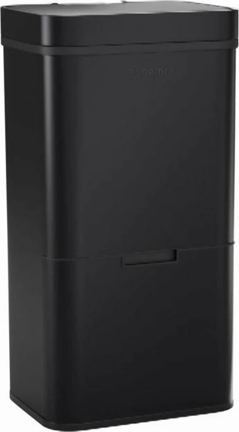Homra Nexo Afvalscheiding Sensor Prullenbak Zwart 72 Liter - 3 Vakken - 2x12L+48L - Infrarood Sensor - Design Trio Afvalemmer - Afvalscheidingsprullenbak - Keuken Afvalemmer - Recycle Afvalbak - Hygiënisch - Kantoor Vuilbak - Elektrisch - Vuilnisbak 2 Homra Nexo Afvalscheiding Sensor Prullenbak Zwart 72 Liter - 3 Vakken - 2x12L+48L - Infrarood Sensor - Design Trio Afvalemmer - Afvalscheidingsprullenbak - Keuken Afvalemmer - Recycle Afvalbak - Hygiënisch - Kantoor Vuilbak - Elektrisch - Vuilnisbak - Afbeelding 2