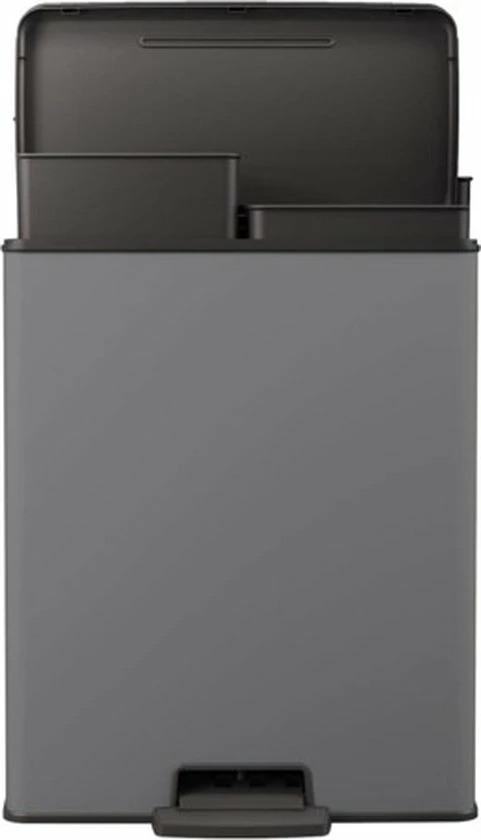 Curver Deco Bin Duo Prullenbak - 26L+26L - Afvalscheiding - Rechthoekig - Lichtgrijs 14 Curver Deco Bin Duo Prullenbak - 26L+26L - Afvalscheiding - Rechthoekig - Lichtgrijs - Afbeelding 14