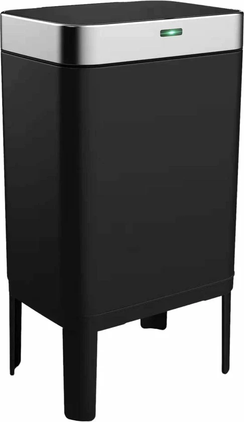 Loftey Sensor Prullenbak 60 Liter – Touch Free Afvalbak - Afvalemmer - Afvalscheiding 2x30L - Keuken - Zwart/RVS 1 Loftey Sensor Prullenbak 60 Liter – Touch Free Afvalbak - Afvalemmer - Afvalscheiding 2x30L - Keuken - Zwart/RVS