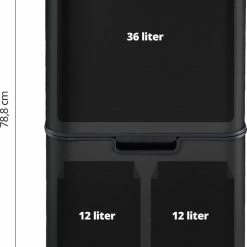 FlinQ Pure Sensor Prullenbak - Zwart - UV-licht - Fotokatalyse Reiniging - Geen Geuren & Bacteriën -SolisVac Plus Shop 487x840 1