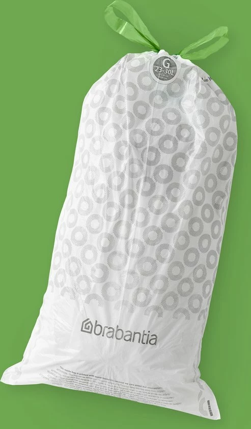 Brabantia PerfectFit Vuilniszakken - 23/30 L - Code G - 40 Stuks 2 Brabantia PerfectFit Vuilniszakken - 23/30 L - Code G - 40 Stuks - Afbeelding 2