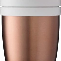 Mepal – Isoleer Lunchpot Ellipse – Houdt Je Eten 6-8 Uur Warm En 12 Uur Koud – Rose Gold – 2 Compartimenten – Soep Beker To Go – Yoghurt Beker Muesli - Thermos Lunchbox