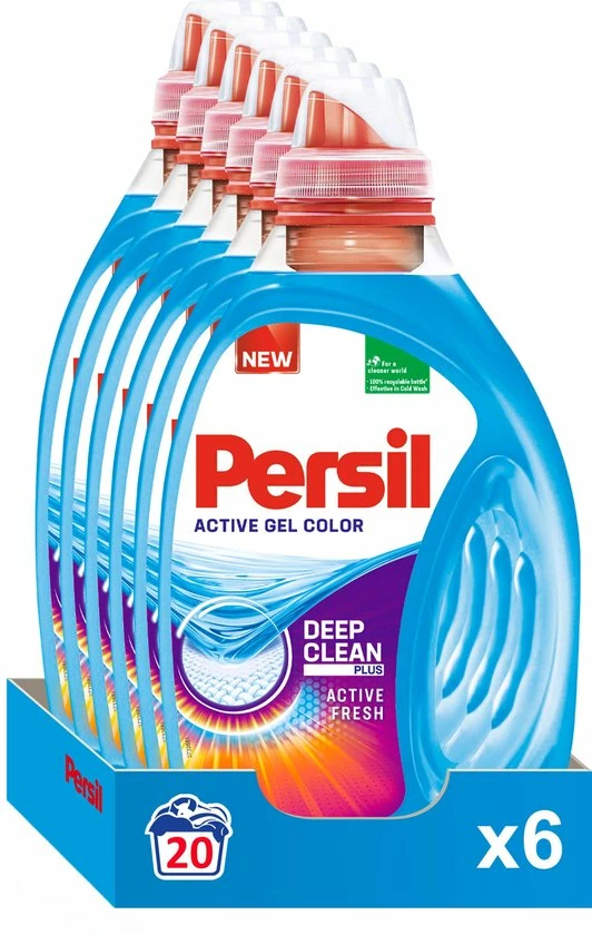 Persil Active Gel Color - Vloeibaar Wasmiddel - Voordeelverpakking - 6 X 20 Wasbeurten 3 Persil Active Gel Color - Vloeibaar Wasmiddel - Voordeelverpakking - 6 X 20 Wasbeurten - Afbeelding 3
