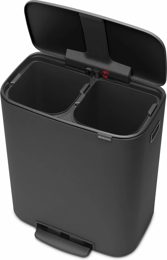 Brabantia Bo Prullenbak - 2 X 30 L - Mineral Infinite Grey 2 Brabantia Bo Prullenbak - 2 X 30 L - Mineral Infinite Grey - Afbeelding 2