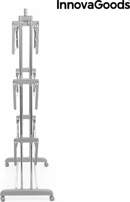 Innovagoods OPVOUWBARE WASLIJN MET WIELEN (18 STANGEN) - Waslijn - Waslijn Uittrekbaar - Drooglijn - Droogtoren - Wasrek Inklapbaar - Wasrek - Droogrek 3 Innovagoods OPVOUWBARE WASLIJN MET WIELEN (18 STANGEN) - Waslijn - Waslijn Uittrekbaar - Drooglijn - Droogtoren - Wasrek Inklapbaar - Wasrek - Droogrek - Afbeelding 3