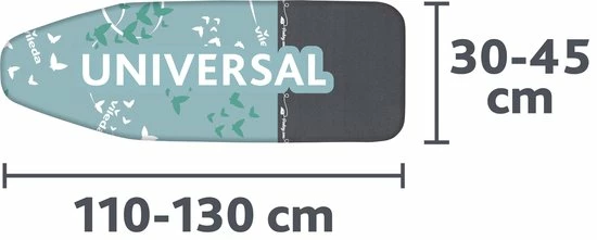 Vileda Park & Go Strijkplankovertrek - Universeel - Met "parkeerzone" 2 Vileda Park & Go Strijkplankovertrek - Universeel - Met "parkeerzone" - Afbeelding 2