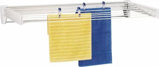 Leifheit Telegant 81 Protect Plus Wanddroogrek - 8,1m Drooglengte - Ophangbaar - Wit 2 Leifheit Telegant 81 Protect Plus Wanddroogrek - 8,1m Drooglengte - Ophangbaar - Wit - Afbeelding 2