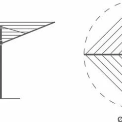 Brabantia Topspinner Droogmolen Met Grondanker - 50 M - Anthracite -SolisVac Plus Shop 550x254