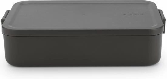 Brabantia Make & Take Bento Lunchbox - Large - Kunststof - Dark Grey 8 Brabantia Make & Take Bento Lunchbox - Large - Kunststof - Dark Grey - Afbeelding 8