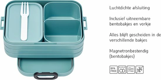 Mepal – Bento Lunchbox Take A Break Midi- Inclusief Bento Box – Nordic Pink – Lunchbox Voor Volwassenen 3 Mepal – Bento Lunchbox Take A Break Midi- Inclusief Bento Box – Nordic Pink – Lunchbox Voor Volwassenen - Afbeelding 3