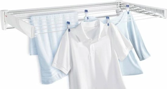 Leifheit Telegant 81 Protect Plus Wanddroogrek - 8,1m Drooglengte - Ophangbaar - Wit 4 Leifheit Telegant 81 Protect Plus Wanddroogrek - 8,1m Drooglengte - Ophangbaar - Wit - Afbeelding 4