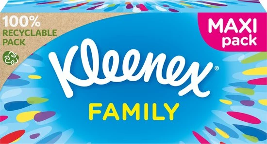 Kleenex Tissues - Family Box - Voordeelverpakking - 10 X 128 Stuks = 1280 Zakdoekjes 6 Kleenex Tissues - Family Box - Voordeelverpakking - 10 X 128 Stuks = 1280 Zakdoekjes - Afbeelding 6