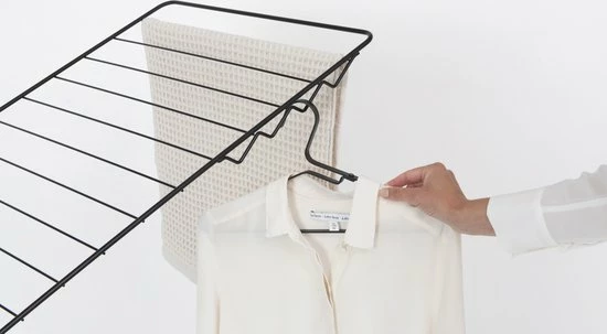 Brabantia HangOn Droogrek Inklapbaar - 25 Meter - Matt Black 6 Brabantia HangOn Droogrek Inklapbaar - 25 Meter - Matt Black - Afbeelding 6