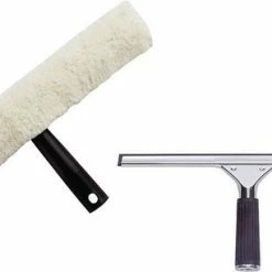 OzoSchoon Unger Raamwisser 35 Cm Met Inwashouder En Hoes - Raamtrekker / Vensterwisser Inwasser