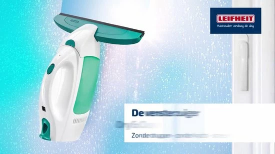 Leifheit Dry & Clean Ruitenreiniger Met Steel (43 Cm), Inwasser En Smalle Zuigmond (17 Cm) Click System 2 Leifheit Dry & Clean Ruitenreiniger Met Steel (43 Cm), Inwasser En Smalle Zuigmond (17 Cm) Click System - Afbeelding 2