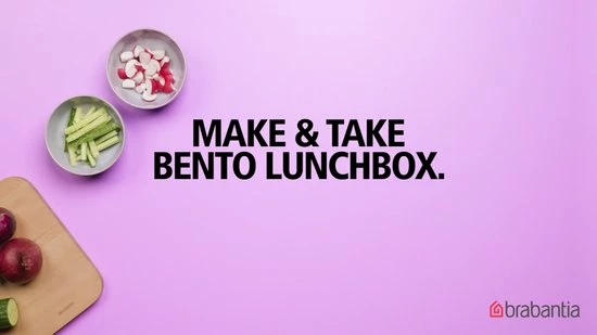 Brabantia Make & Take Bento Lunchbox - Large - Kunststof - Dark Grey 2 Brabantia Make & Take Bento Lunchbox - Large - Kunststof - Dark Grey - Afbeelding 2