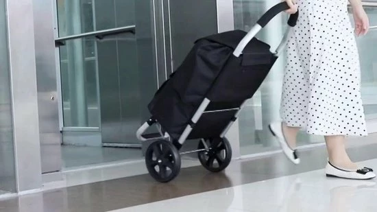 Strex Boodschappentrolley Met Wielen - Opvouwbaar - Afneembare Boodschappentas - Boodschappenwagen 2 Strex Boodschappentrolley Met Wielen - Opvouwbaar - Afneembare Boodschappentas - Boodschappenwagen - Afbeelding 2