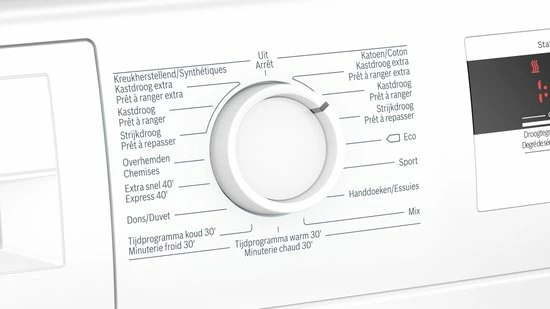Bosch WTH83001FG - Serie 4 - Warmtepompdroger - NL/FR 3 Bosch WTH83001FG - Serie 4 - Warmtepompdroger - NL/FR - Afbeelding 3