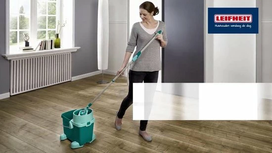 Leifheit Clean Twist Vloerwisser M - 33 Cm - Compleet Systeem - 33 Cm Wisbreedte - 6 Liter Emmer 2 Leifheit Clean Twist Vloerwisser M - 33 Cm - Compleet Systeem - 33 Cm Wisbreedte - 6 Liter Emmer - Afbeelding 2