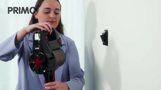 PRIMO Stofzuiger Zonder Zak PR504SV - 3-in-1 Steelstofzuiger Draadloos - Kruimelzuiger - HEPA Filter - Zwart/Rood 2 PRIMO Stofzuiger Zonder Zak PR504SV - 3-in-1 Steelstofzuiger Draadloos - Kruimelzuiger - HEPA Filter - Zwart/Rood - Afbeelding 2