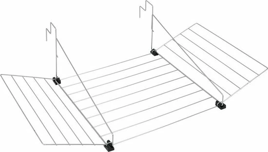 Tomado - Metaltex Tomado Tilburg Droogrek - 12m Drooglengte - Zilvergrijs 2 Tomado - Metaltex Tomado Tilburg Droogrek - 12m Drooglengte - Zilvergrijs - Afbeelding 2
