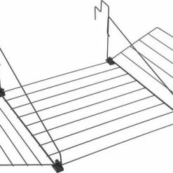 Tomado - Metaltex Tomado Tilburg Radiator/Balkon Droogrek -12m Drooglengte- Mat Zwart