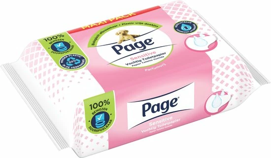 Page Vochtig Toiletpapier - 6 X 74 Stuks - Sensitive Maxi Vochtig Wc Papier - Voordeelverpakking 5 Page Vochtig Toiletpapier - 6 X 74 Stuks - Sensitive Maxi Vochtig Wc Papier - Voordeelverpakking - Afbeelding 5