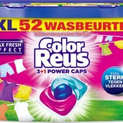 Color Reus Power Caps Wascapsules - Wasmiddel Capsules - Voordeelverpakking - 52 Wasbeurten