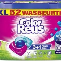 Color Reus Power Caps Wascapsules - Wasmiddel Capsules - Voordeelverpakking - 52 Wasbeurten -SolisVac Plus Shop 550x323